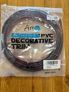 Art 3d Peel and Stick Decorative Trim 10 ft. Length (NEW) A17981BK BLACK - Picture 1 of 7
