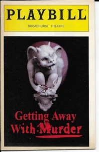Playbill 1996 ""Getting Away With Murder"" de Stephen Sondheim Christine Ebersole - Imagen 1 de 3