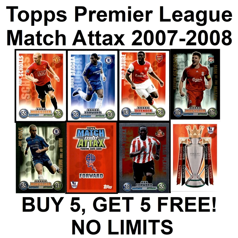 TOPPS MATCH ATTAX 2007-2008 (TEAMS L to W) PREMIER LEAGUE **Please Select** - Image 1 of 1