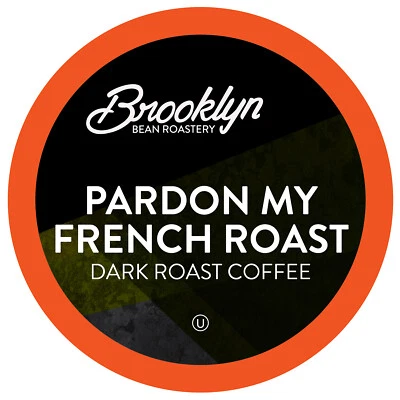 Brooklyn Beans French Roast Flavored Coffee Pods,Compatible 2.0 Keurig, 40 Count - Image 1 of 4
