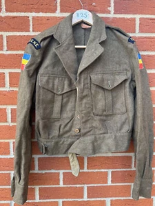 Original British Army Battledress Jacket - Size 10 - 37" Chest - REME Patch - Picture 1 of 12