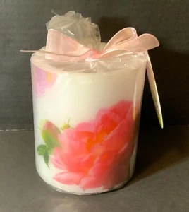 Colonial Candle Pink Floral Luminary Bloom New in Sealed Package With Tealight - Picture 1 of 6