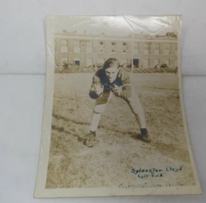 VINTAGE 1941 MORGANTOWN HIGH SCHOOL WV HALFBACK FOOTBALL PLAYER B&W PHOTO 8.5" - Picture 1 of 4