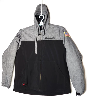 Snap On Tools Jacket Size L Logo Hoodie Color Block USA Flag 100th Anniversary - Image 1 of 4