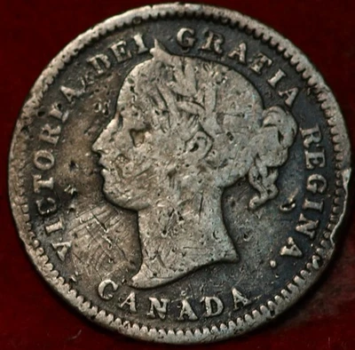 1880-H Canada 10 Cents Silver Foreign Coin - Image 1 of 2