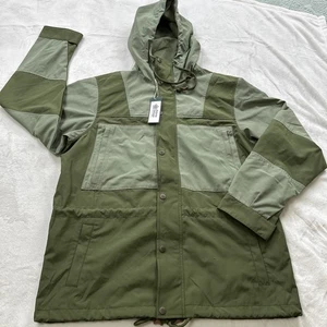 ALPINE DESIGN 1962 SPORT JACKET Mens Size Medium Olive Green Wind Resistant NEW - Picture 1 of 19