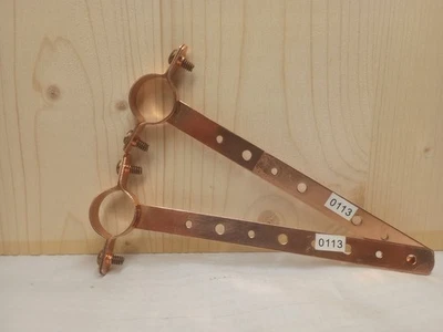 3/4" Type Pipe Hanger, 1/2" X 6", Copper Plated (2 Pack) Plumbing Bracket - Image 1 of 4