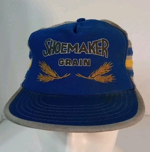 Cappello camionista snapback vintage invecchiato da calzolaio grana 3 strisce made in USA - Foto 1 di 13
