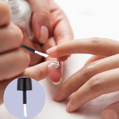 200 Stück Nagelbürste Einweg-Nagellackbürste für Frauen (（Schwarz Weiß) - Bild 1 von 4