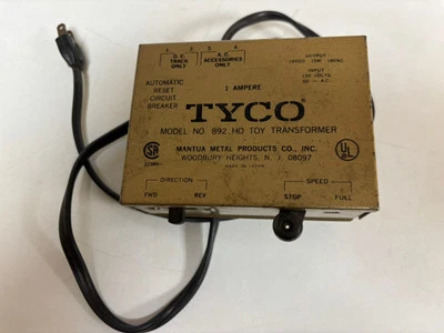 Vintage Tyco HO Scale Transformer AC Railroad Train 892. W/ Antique Switches - Image 1 of 2