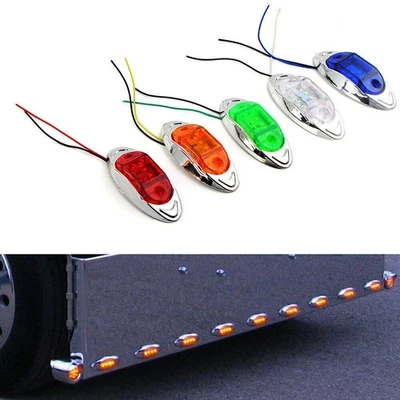 For Truck Trailer 24V 6 LED Indicator Light Side Marker Lamp Brake Warning Light - Image 1 of 4