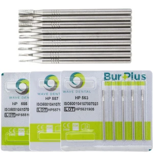 Fresas de mano rectas de carburo dental WAVE HP 557 556 558 563 fresa quirúrgica de laboratorio - Imagen 1 de 77