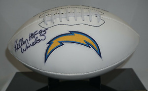 Kellen Winslow Signed Football San Diego Chargers Hall Of Fame HOF 0063