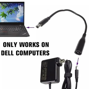 Cable adaptador convertidor cargador de alimentación de CC para Dell adaptador de corriente de 7,4 mm a 4,5 mm - Imagen 1 de 7