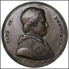 Papal States Pope Pius Ix Medal 1857 87 Gr. Ancient Vatikan Coin Bronze Ancient