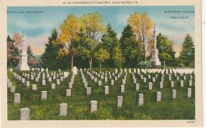 Winchester VA CENETRO CONFEDERATO guerra civile lino epoca - Foto 1 di 2