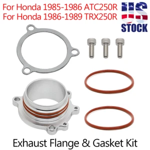 US Billet Exhaust Head Flange For Honda TRX250R 1986-1989 ATC250R ATC 250R 85-86 - Picture 1 of 8