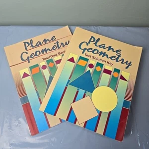 Abeka Plane Geometry Text Solution Key And Test/Quiz Key Books - Picture 1 of 9