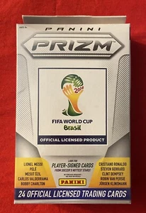 2014 FIFA WORLD CUP PRIZM HANGER BOX BRASIL MESSI RONALDO BRAND NEW SEALED - Picture 1 of 5