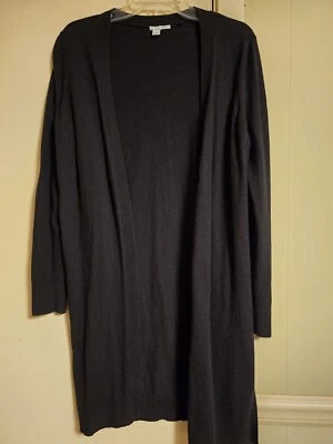 AUTÉNTICO Cárdigan Halógeno Mezcla CACHEMIRA Frente Abierto M Largo Frente Abierto Suéter Foto 1 de 4