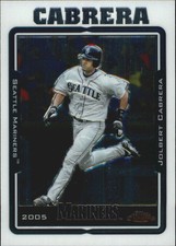 2005 Topps Chrome Seattle Mariners Baseball Card #433 Jolbert Cabrera