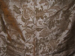 Lee Jofa, Annabelle Silk, Flora Brocadel, 100% Silk, BTY, Color Gold - Picture 1 of 3