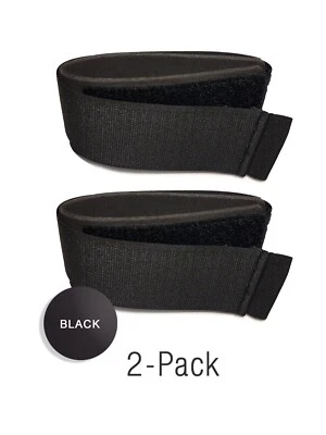 Ski Strap 2-Pack BLACK Color fits Head Fischer Salomon Atomic Rossignol K2 Volkl