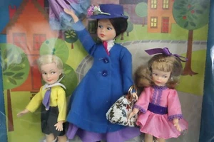 1964 Horsman Disney Mary Poppins Jane & Micheal Muñeca Set de Regalo en Caja Original - Imagen 1 de 11