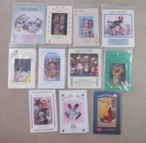 Lot of 11 Bunny Easter Holiday Craft Patterns ( EASTER 2 ) - Uncut - Picture 1 of 7