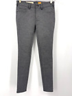 Pilcro and the Letterpress Womens Skinny Stretch Pants 26 Serif Fit Gray Zip