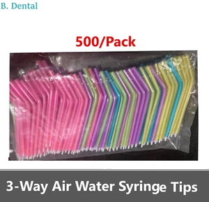 Dental 3-Way Air Water Syringe Disposable Spray Tips Triple Nozzles, 500/Pack - Picture 1 of 2