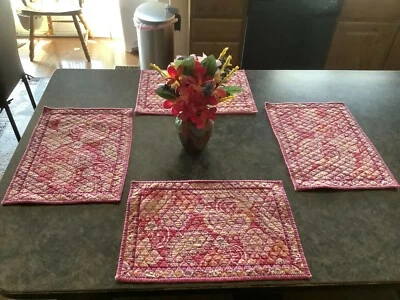 Vera Bradley set of 4 placemats raspberry fizz - Image 1 of 4