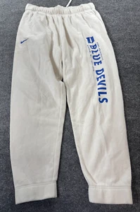 Nike Men's Sweatpants XL White Cotton Blue Devils Drum and Bugle Corps Pants - Picture 1 of 9