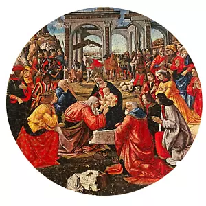 Vintage Springbok Adoration Of The Magi Circular Jigsaw Puzzle 1966 Complete - Picture 1 of 3
