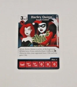 DC Dice Masters Batman * HARLEY QUINN RARE * OP Promo Prize Card Tough Cookie - Picture 1 of 1