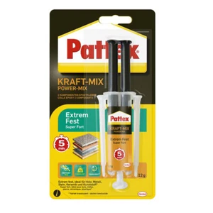 Pattex 2-Komponentenkleber, 2-K-Epoxidkleber, Kraft Mix Extrem Fest - 12g - Bild 1 von 5