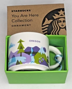 Starbucks You Are Here Collection Oregon 2 fl oz Coffee Mug ORNAMENT New Box - Picture 1 of 6