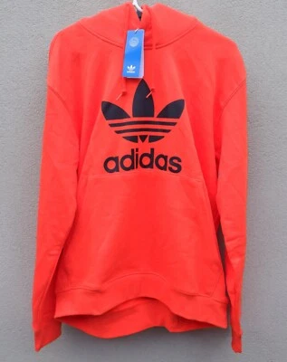 Sudadera con Capucha Adidas Para Hombre L Trifolio Naranja II5769 - Grande LEER Foto 1 de 4
