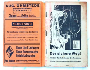 Reichsbahn - Amtlicher Taschenfahrplan Ostfriesland RBD Münster 1937 (Original) - Bild 1 von 17