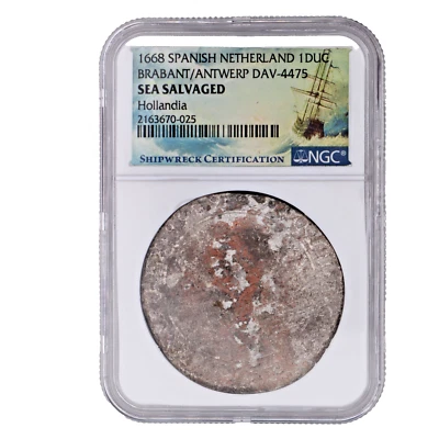 (.944) Silver - 1668 Spanish Netherland Brabant/Anterp. "Hollandia" DUC - Image 1 of 2