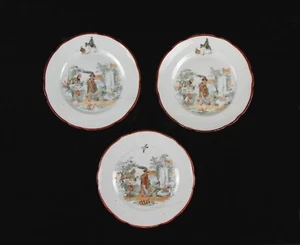Plato de porcelana vintage de la antigua China (3 piezas) - Imagen 1 de 8