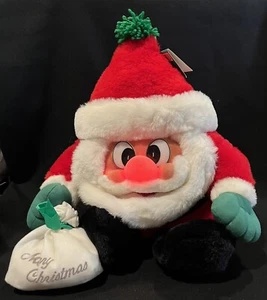 Peluche Musical Vintage 13" Papá Noel Navidad - Imagen 1 de 4