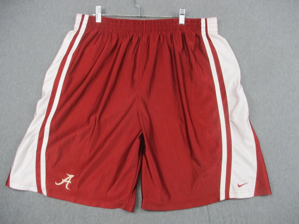 Alabama Crimson Tide Shorts Mens XXL Red White NCAA Football Nike Team Athletic - Image 1 of 4
