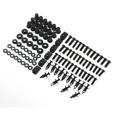 Kit de tornillos de carrocería de tuerca de perno de carenado completo negro para Honda CBR 954RR 2002-2003 Foto 1 de 4