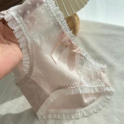 Lindas bragas japonesas con moño para niñas calzoncillos estudiantes lazo Lolita Kawaii calzoncillos dama Foto 1 de 4