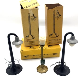 3 lampade Marx del dopoguerra - 2 #72 lampade a collo d'oca 1 #73 US Mail Lamp scatole orig - Foto 1 di 3