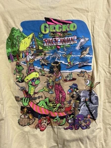 Camisa suelta colgante Gecko Hawaii talla grande - Imagen 1 de 4