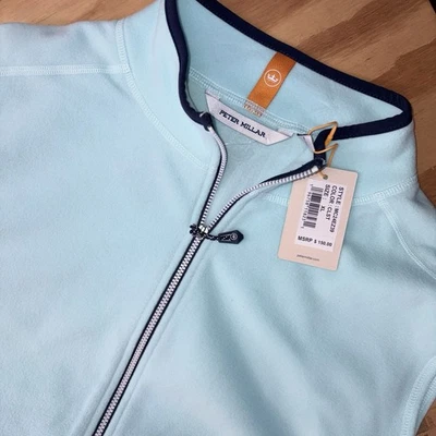 Chaleco Peter Millar Crown Sport Celeste Flujo Térmico Micro Vellón XL Nuevo Foto 1 de 4
