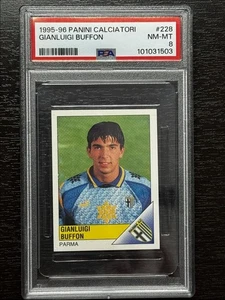 1995 Panini Calciatori Gianluigi Buffon RC PSA 8 Parma #228 - Picture 1 of 2