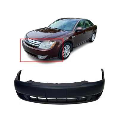 Bumper Cover For 2008-2009 Ford Taurus W/Fog Holes FO1000620 Front Primed - Image 1 of 4